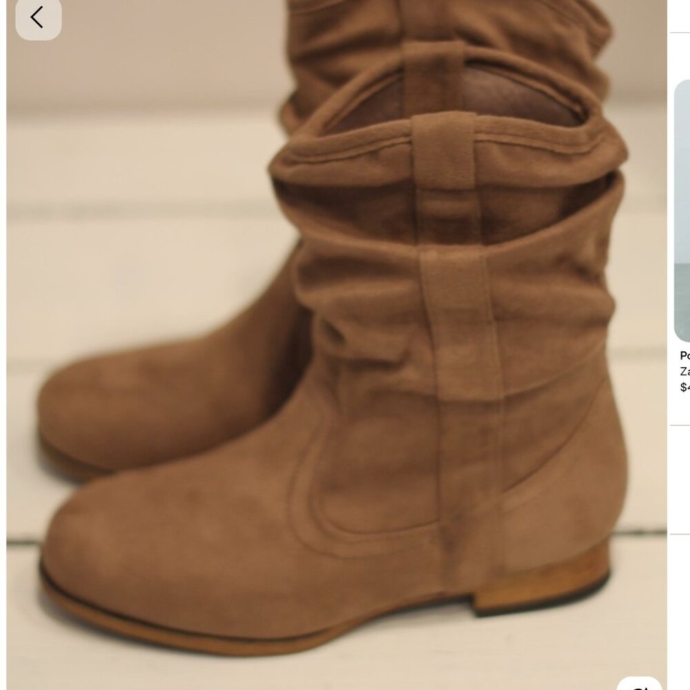 ISO! Slouchy Boot faux suede wet seal